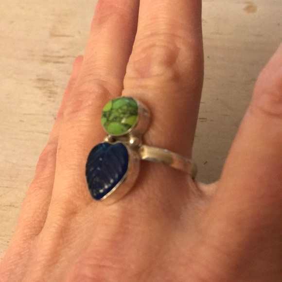 Sterling silver ring size 9 - Picture 2 of 2